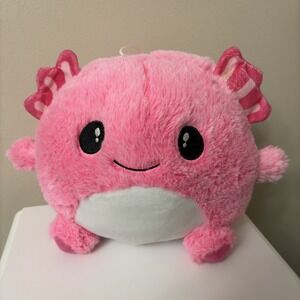 Fiesta Gumballs Axolotl Plush Super Soft Pink Plush fish aquatic Toy 8"